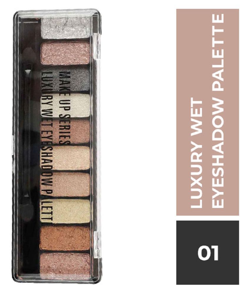     			Mattlook 10 Colors Eyeshadow Makeup Series Luxury Wet Eyeshadow Palette, Multicolor-01, (8gm)