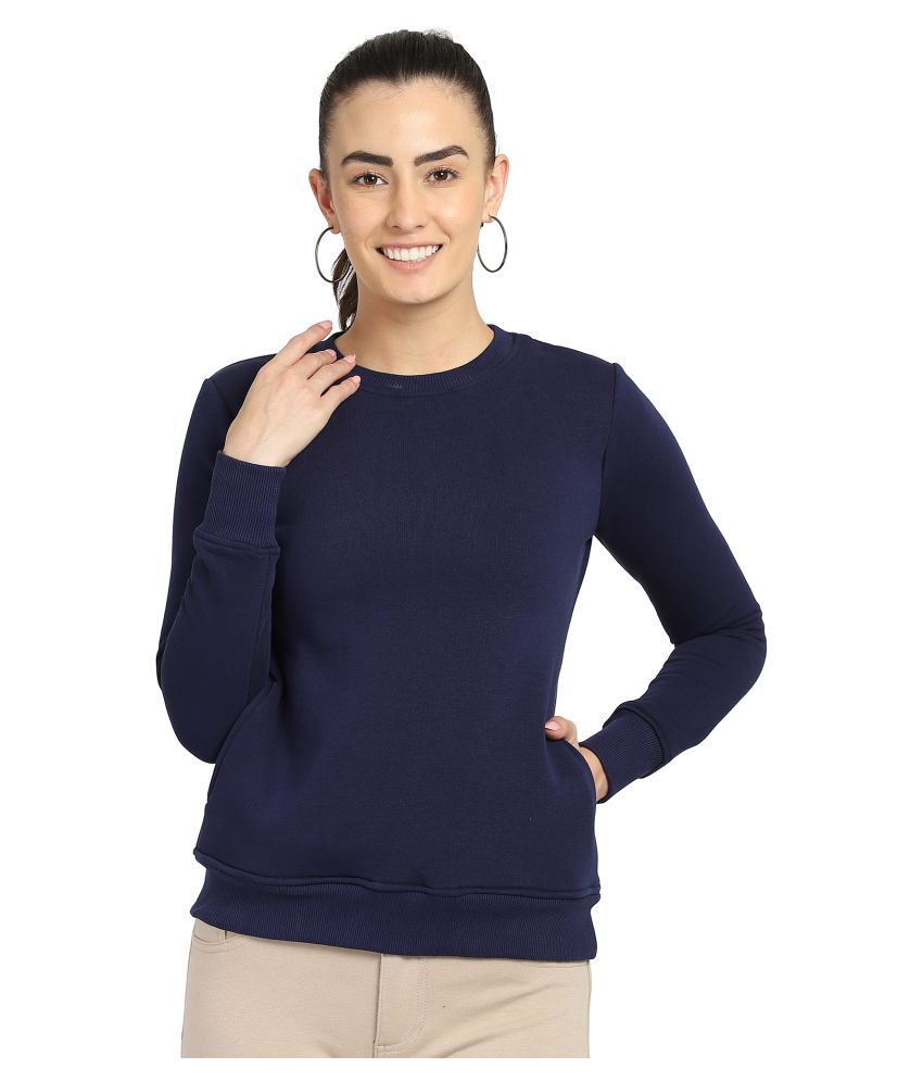     			DYCA Woollen Navy Non Hooded Sweatshirt