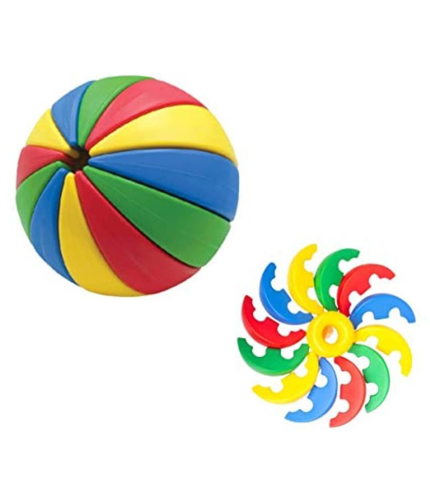 AdiChai Toys Plastic Activity Fun Ball Set of 1, Multicolor Buy