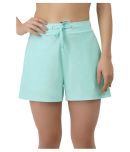 Amante Poly Cotton Night Shorts - Blue