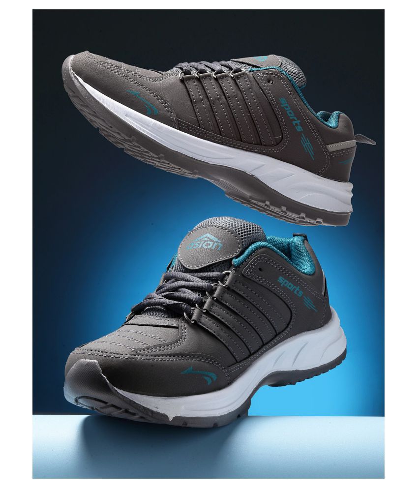     			ASIAN - COSKO Dark Grey Men's Sports Running Shoes