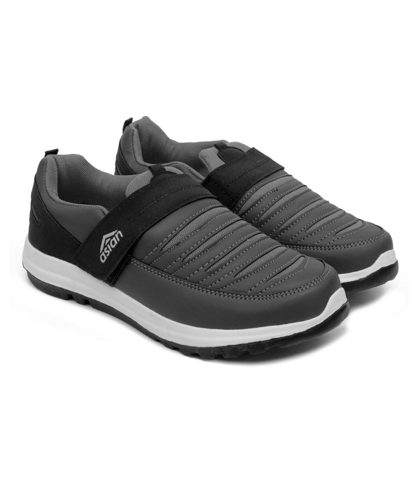     			ASIAN SUPERFIT Gray Men's Sports Running Shoes