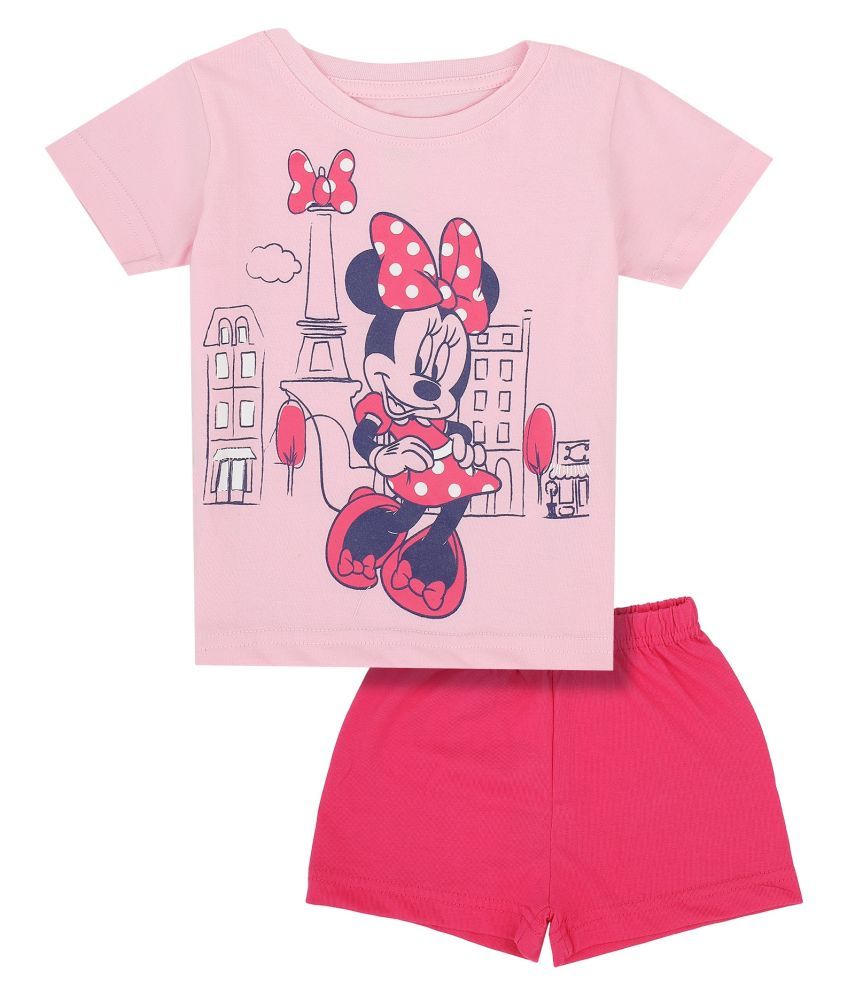     			Bodycare Girls Sets Round Neck Half Sleeves Minnie & Friendspack Of 1