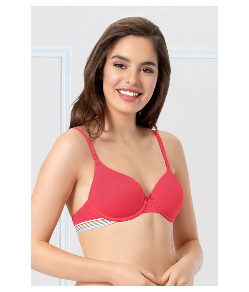     			Everyde by Amante Cotton T-Shirt Bra - Pink Single