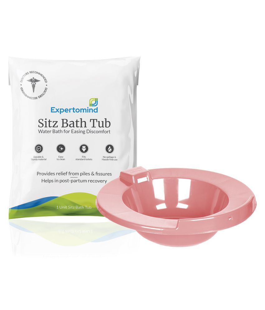    			Expertomind Sitz Bath Tub For Piles Pain Relief And After Normal Delivery (Pink Color)