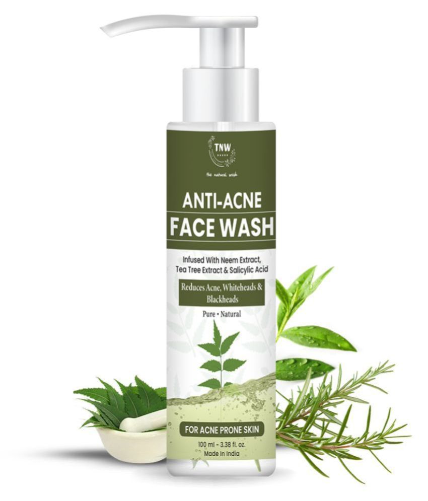     			TNW- The Natural Wash Anti, Acne Face Wash for Acne & Blemishes with Neem & Salicylic Acid, 100ml