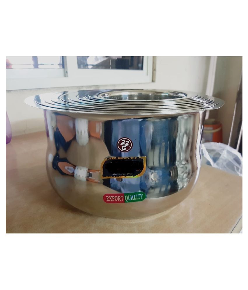     			Kitchen Krafts 9 BELLY TOPE No Coating Stainless Steel Tope 28 cm 6000 mL