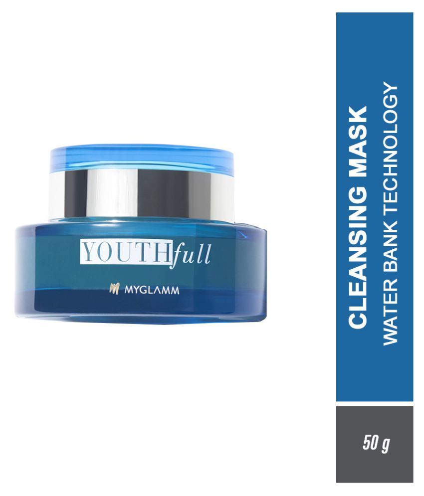     			MyGlamm YOUTHfull- Hydrating Cleansing Mask With Water Bank Technology -50gm