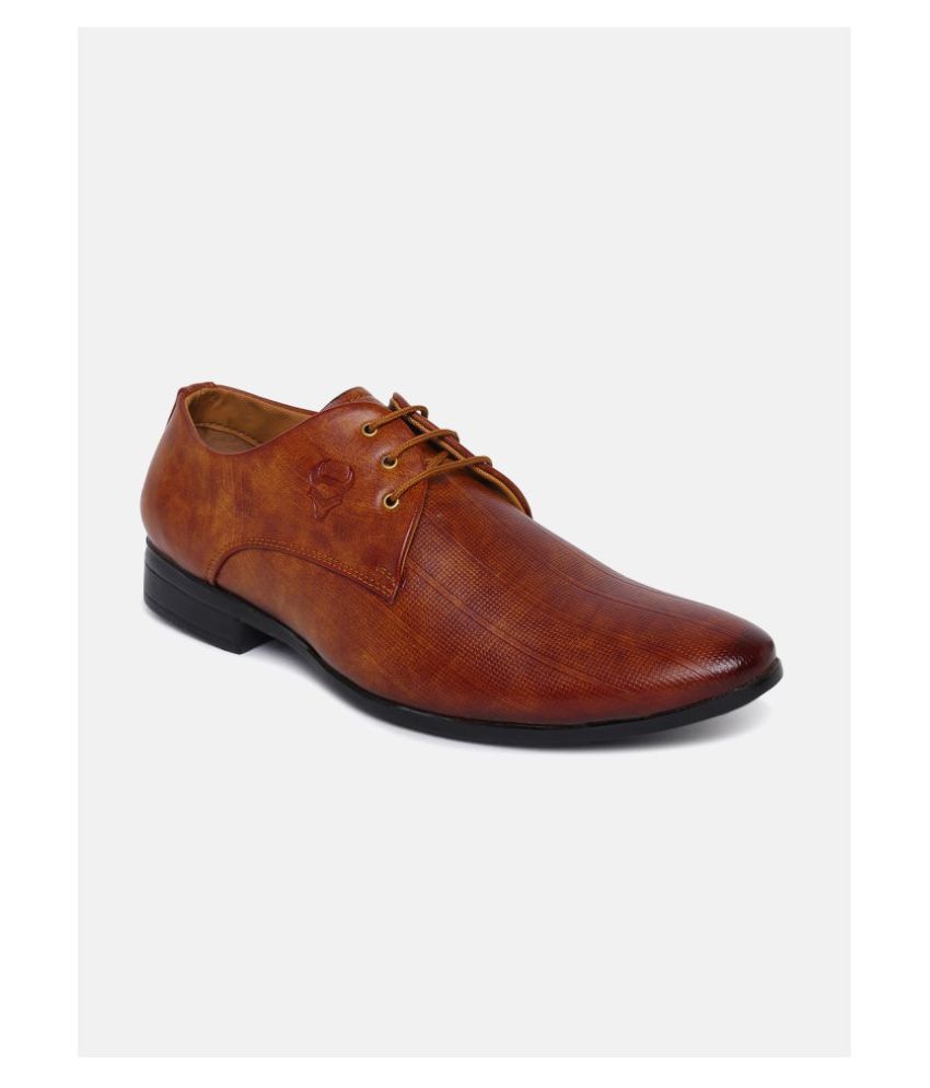     			Stanfield Derby Non-Leather Tan Formal Shoes