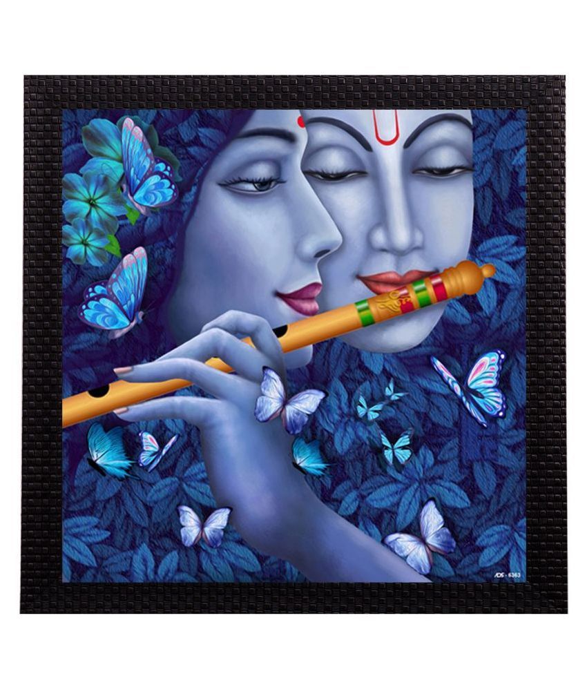     			eCraftIndia Abstract Radha Krishna Satin Matt Texture UV Art Painting