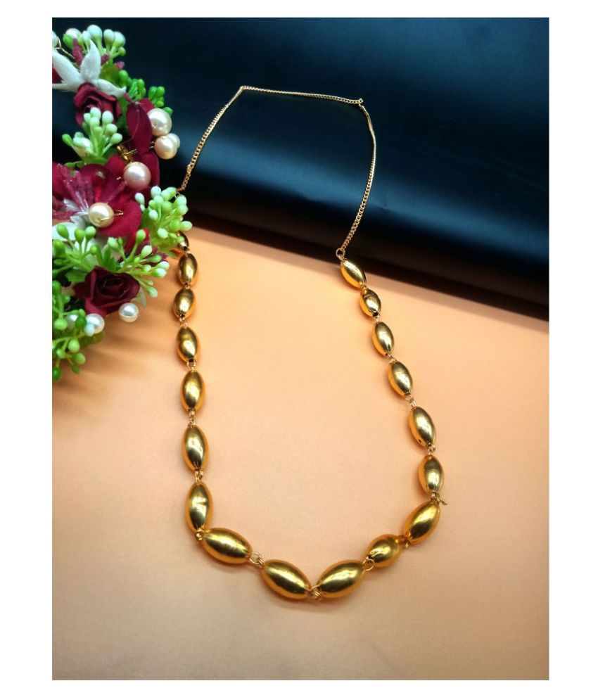     			shankh-kriva Gold Plated Designer Necklace For Women or Girl-100518