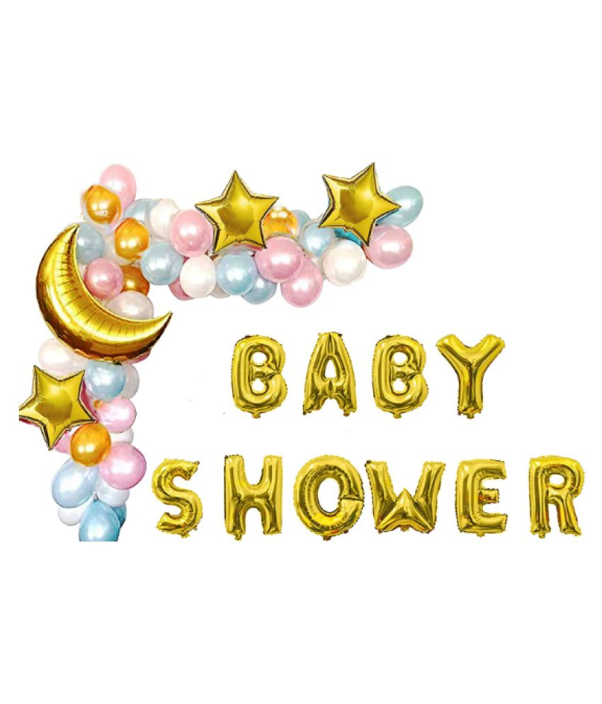     			Blooms Event baby shower MOON &STAR Foil  combo