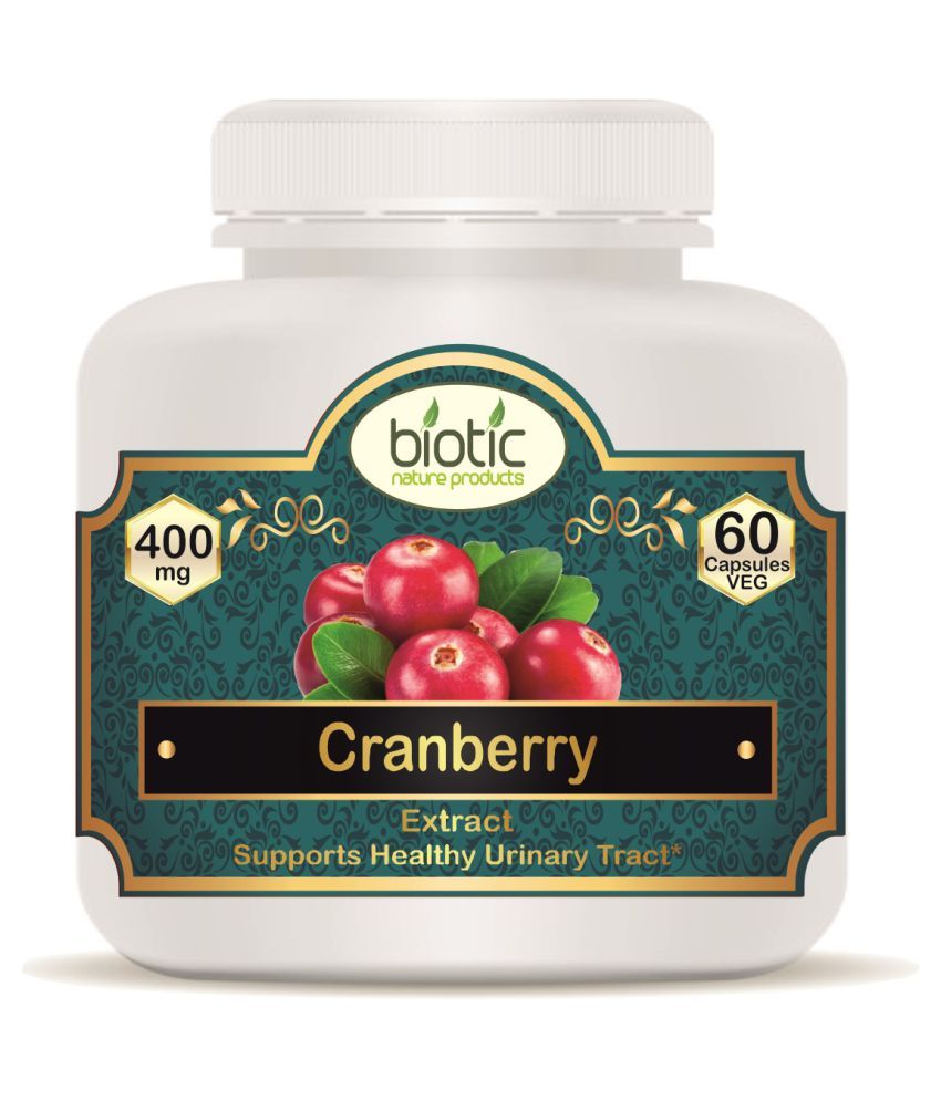     			Biotic Cranberry Extract Capsule - 400mg Capsule 60 no.s