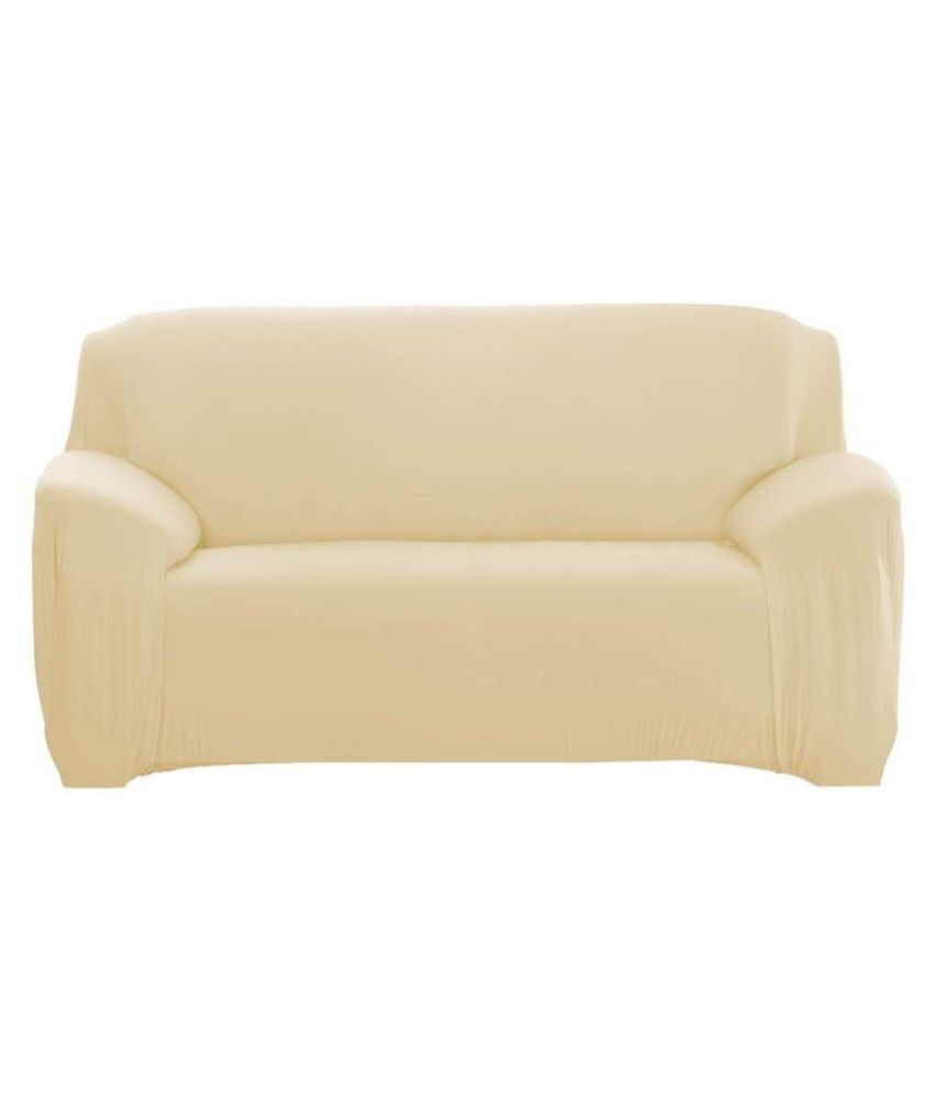     			House Of Quirk 5 Seater Beige Polyester Single Back Cover