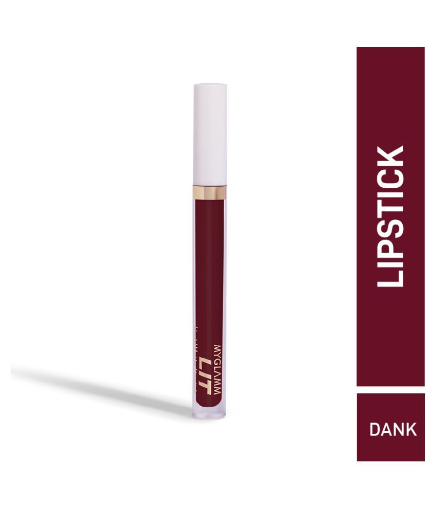     			MyGlamm LIT Liquid Matte Lipstick-Dank-3ml