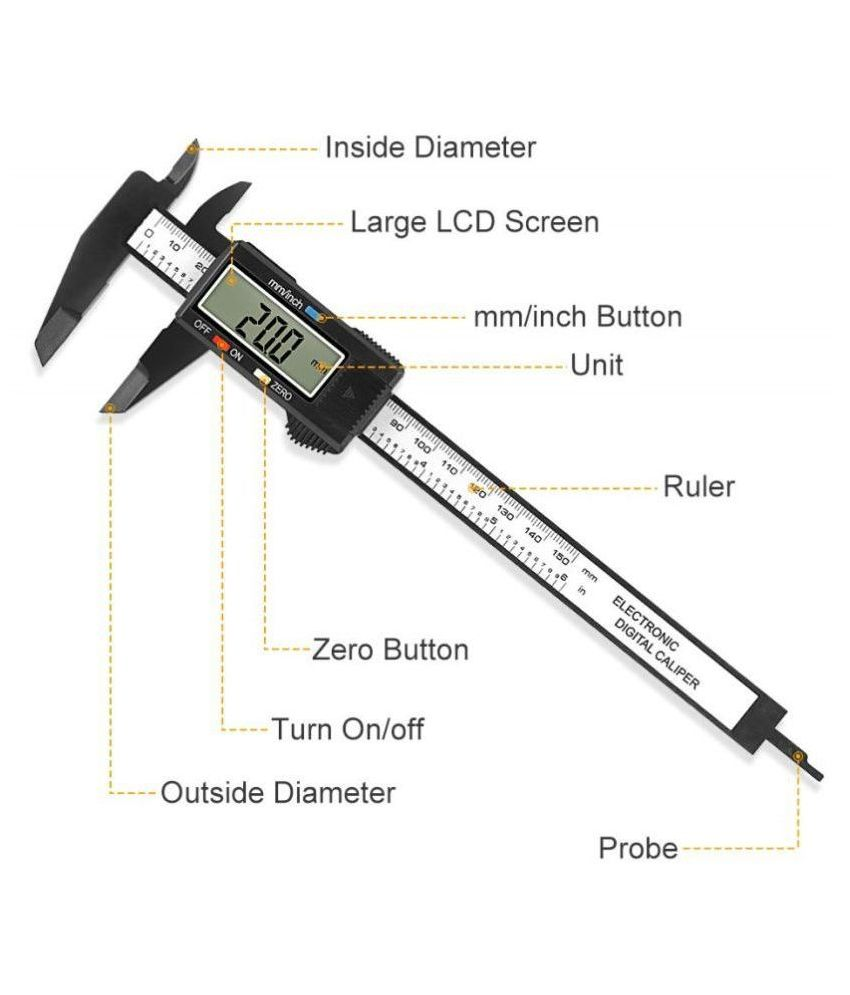 Mr Bhoot Digital Vernier Caliper 6 inch Vernier Caliper with LCD Screen ...