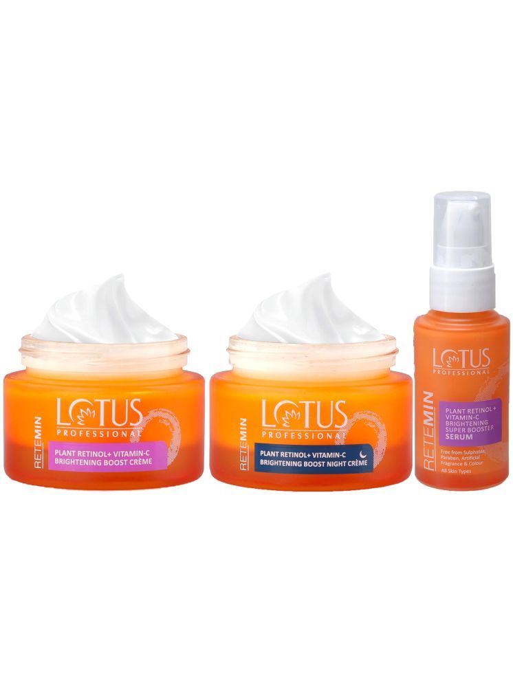     			Lotus Professional Retemin Plant Retinol , Vitamin C Day Cream 50g, Night Cream 50g, Face Serum 30ml (Pack of 4)