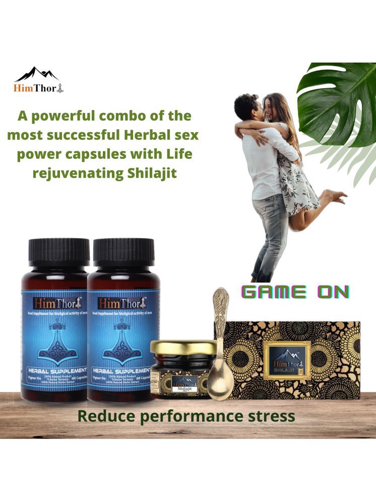     			An ultimate combo of world-famous 120 Herbal capsules and Life rejuvenating Shilajit Resin 20gm.