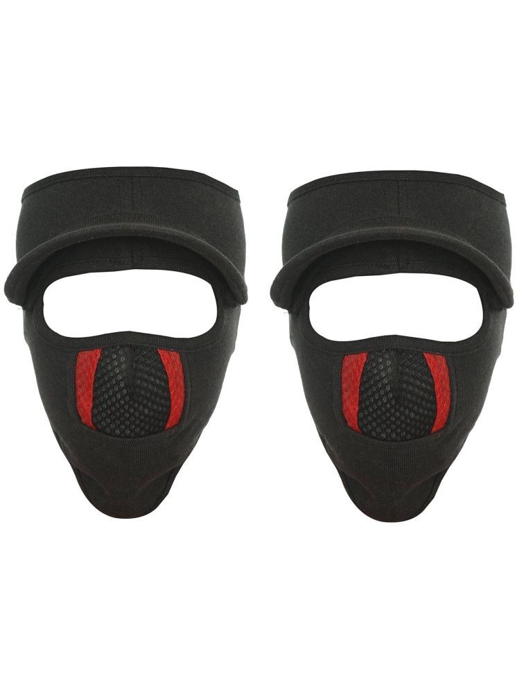     			Im Unique Black bike Face Mask Riding Mask for Men & Women (Pack Of 2)