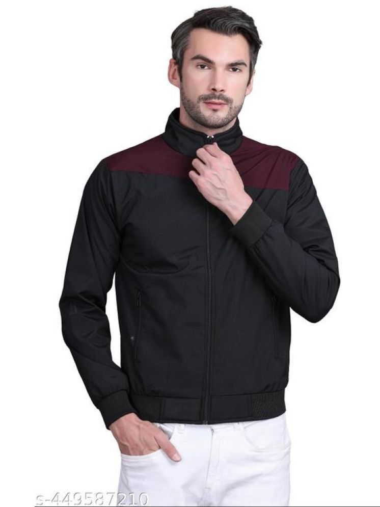     			LOVE LONDON Polyester Men's Windcheater Jacket - Black ( Pack of 1 )