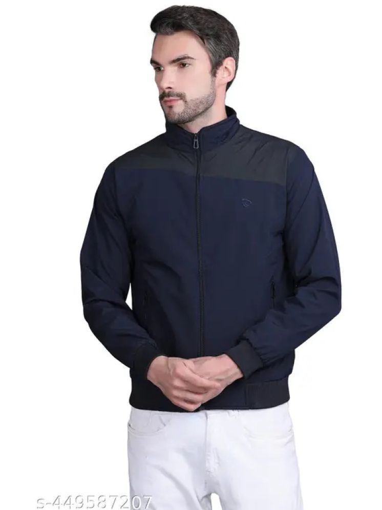     			LOVE LONDON Polyester Men's Windcheater Jacket - Navy ( Pack of 1 )