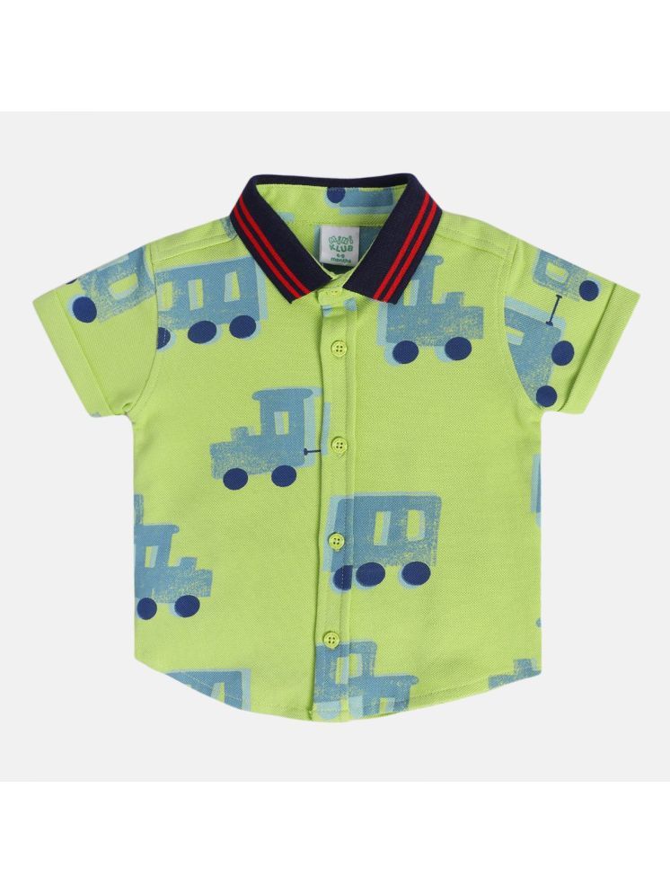     			MINI KLUB Pack of 1 Baby Boys 100% Cotton Half Sleeves Shirt ( Green )