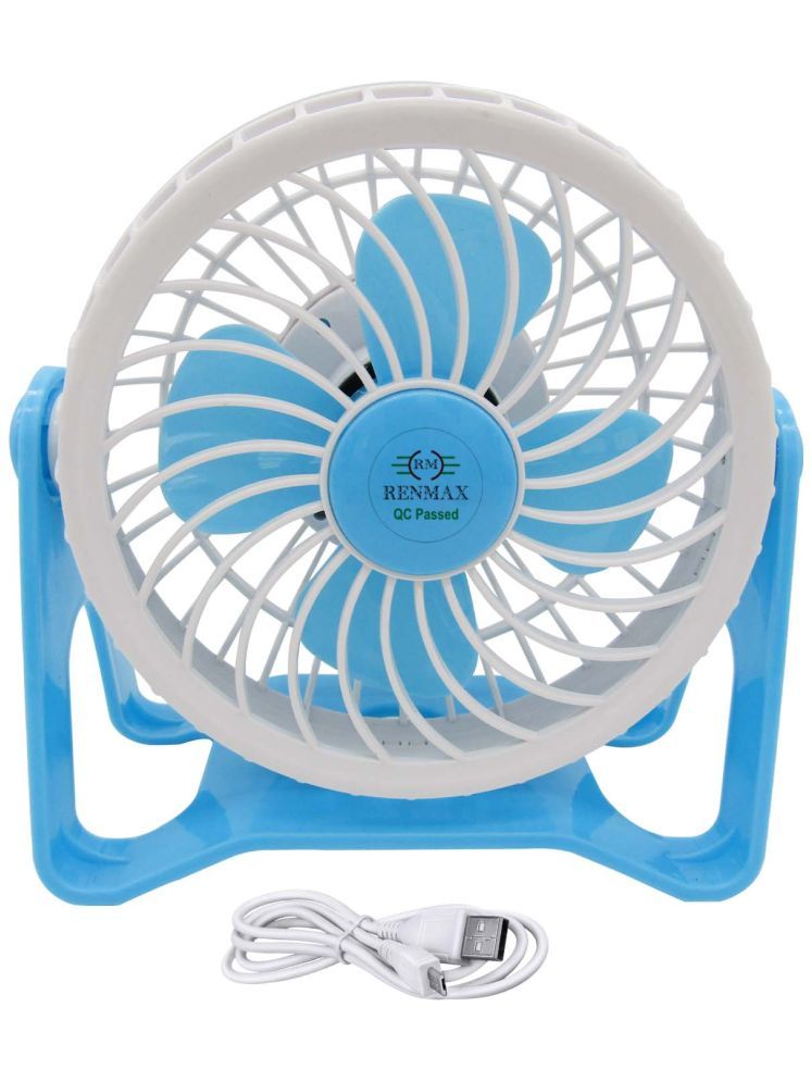     			RENMAX USB Fan Multicolour Pack of Pack of 1 Swing: 180 degree, speed control