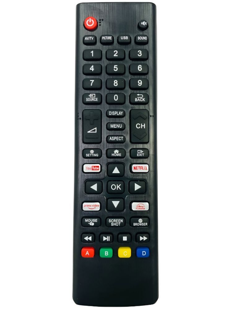     			Upix 1209 Smart TV LCD/LED Remote Compatible with Crown