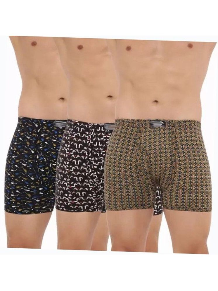     			Cavenders Pack of 3 Nylon Trunks For Men's ( Multicolor )