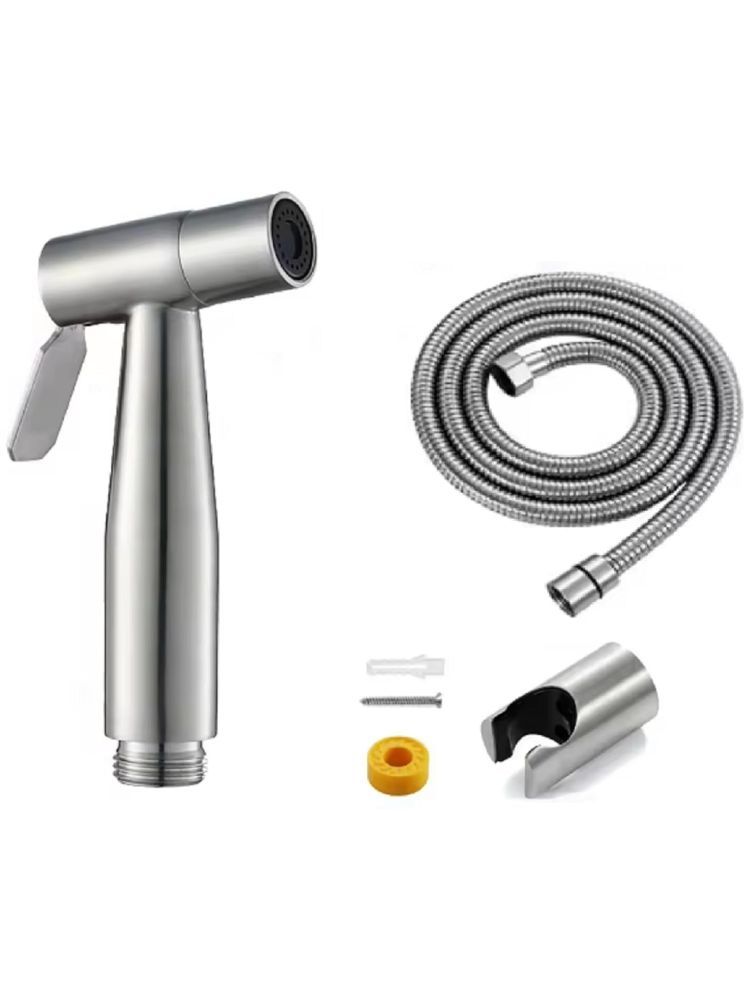     			Cossimo SS-304 Grade Health Faucet with 1m HosePipe & Hook Stainless Steel Health Faucet (Water Sprayer)