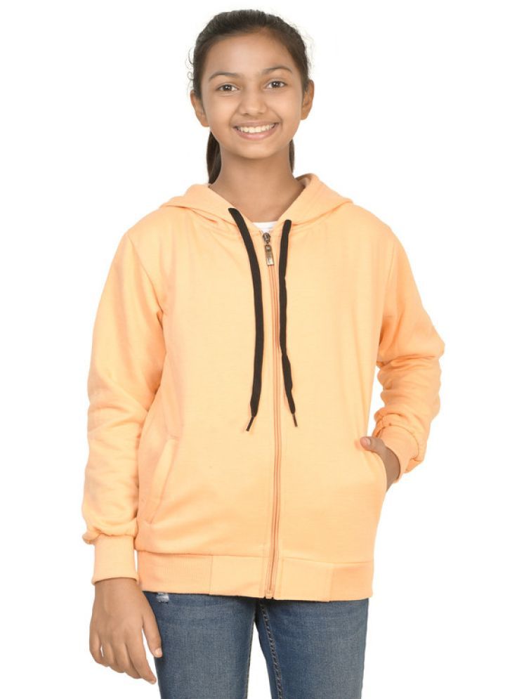     			IndiWeaves Girls Fleece Light Weight Jacket For ( Pack of 1 , Beige )