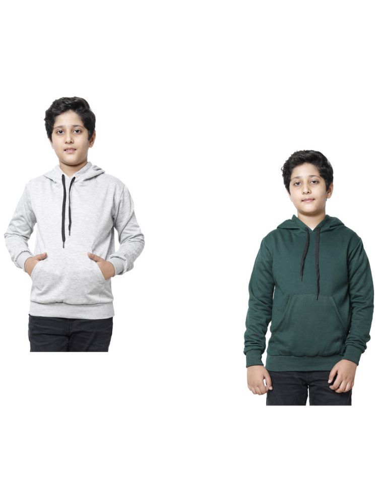     			IndiWeaves Pack of 2 Boys Fleece Sweatshirt ( Multicolor )