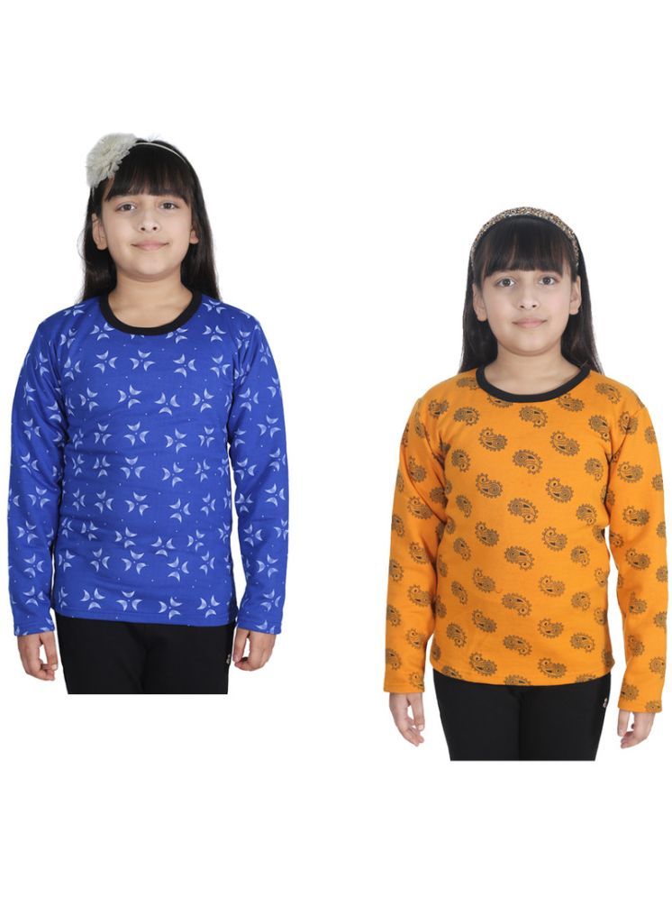     			IndiWeaves Pack of 2 Girls Fleece T-Shirt ( Multicolor )