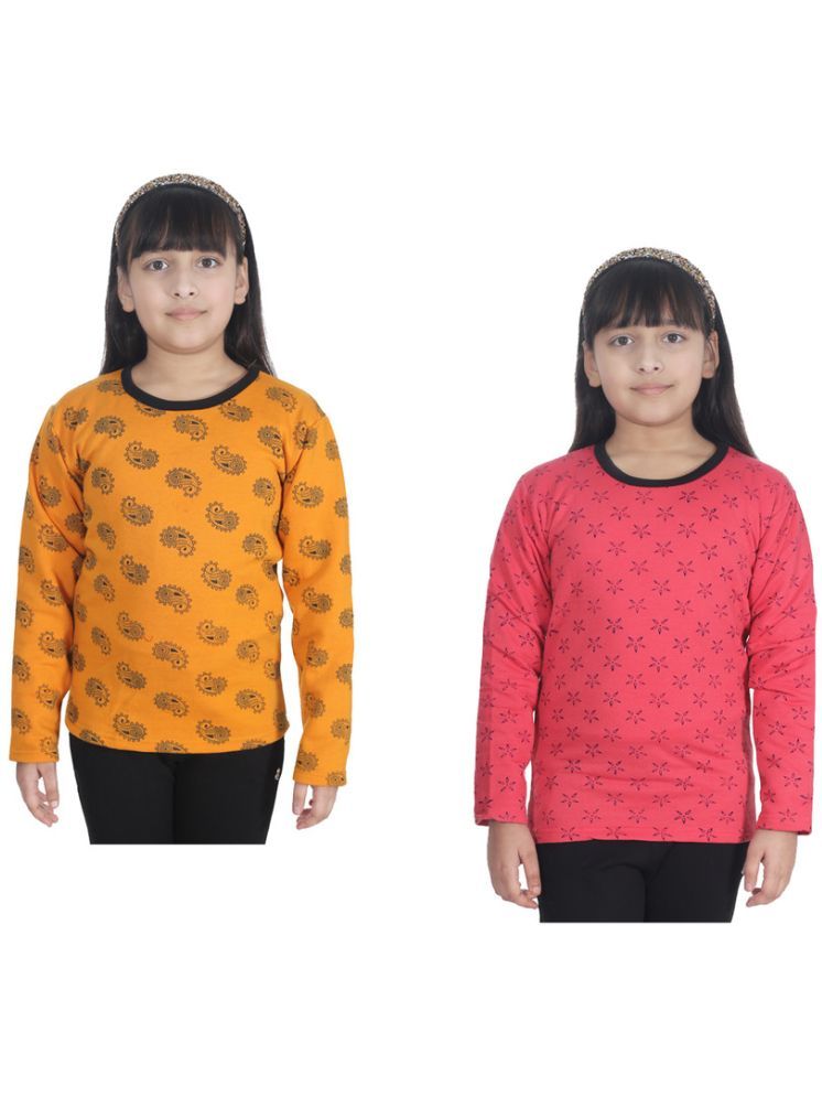     			IndiWeaves Pack of 2 Girls Fleece T-Shirt ( Multicolor )