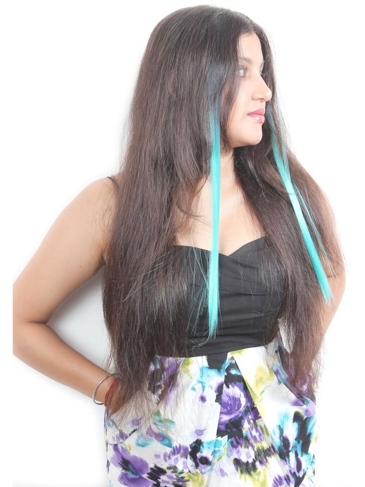     			RITZKART - Green Clip In Hair Extension