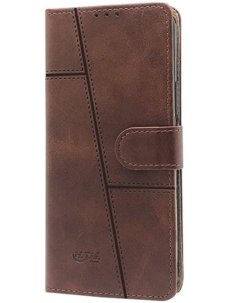     			Doyen Creations Brown Flip Cover Artificial Leather Compatible For Realme 10 Pro 5g ( Pack of 1 )