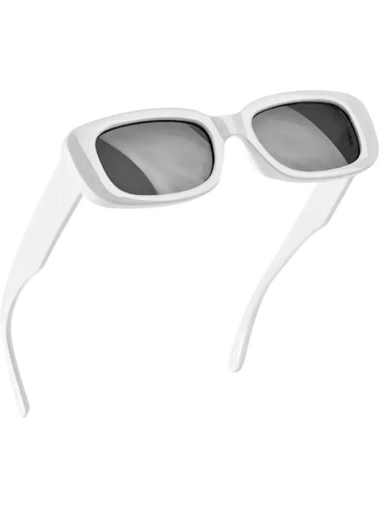     			Elligator White Rectangular Sunglasses ( Pack of 1 )