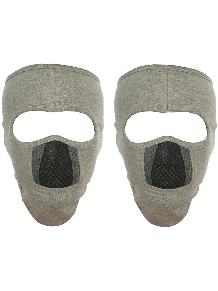     			Im Unique Grey Bike Face Mask Riding Mask for Men & Women (Pack Of 2)