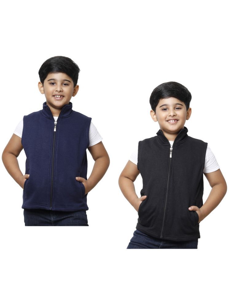     			IndiWeaves Boys Fleece Down Jacket ( Multicolor , Pack of 2 )