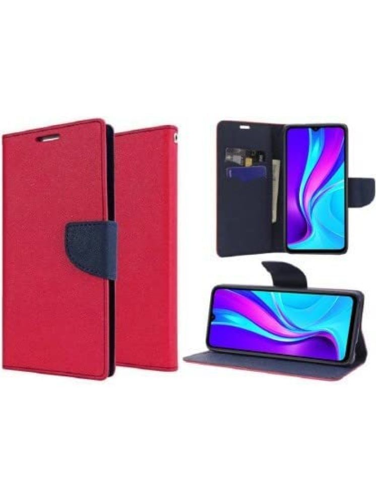     			Masque Pink Flip Cover Artificial Leather Compatible For Xiaomi Redmi Note 9 pro Max ( Pack of 1 )