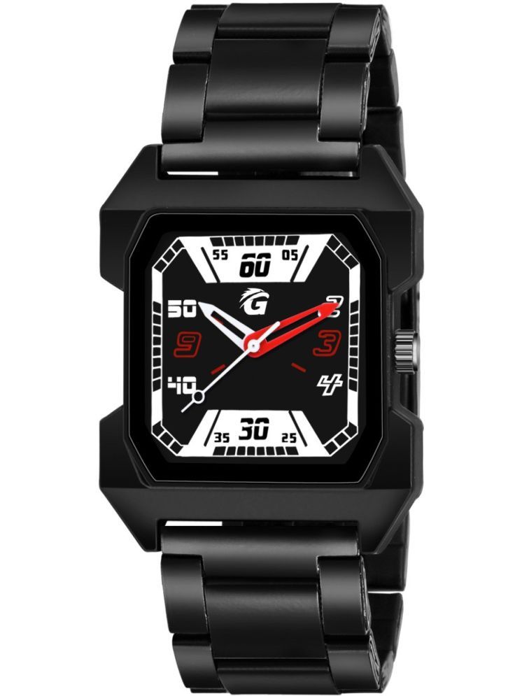     			PIRASO Black Stainless Steel Analog Men's Watch