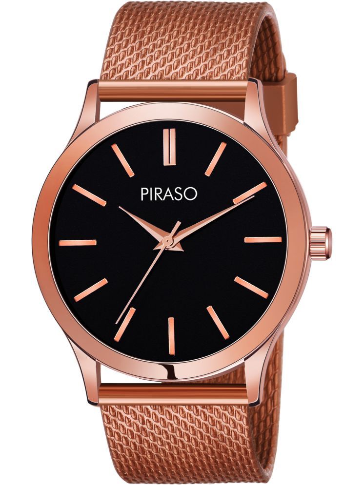     			PIRASO Brown Silicon Analog Men's Watch