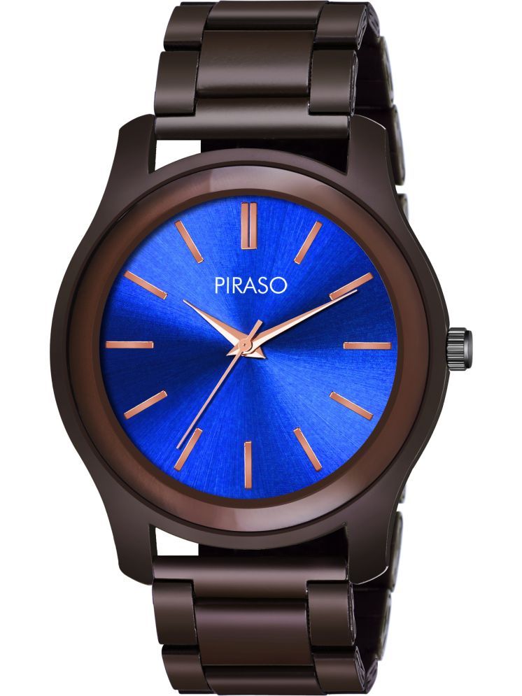     			PIRASO Brown Stainless Steel Analog Men's Watch