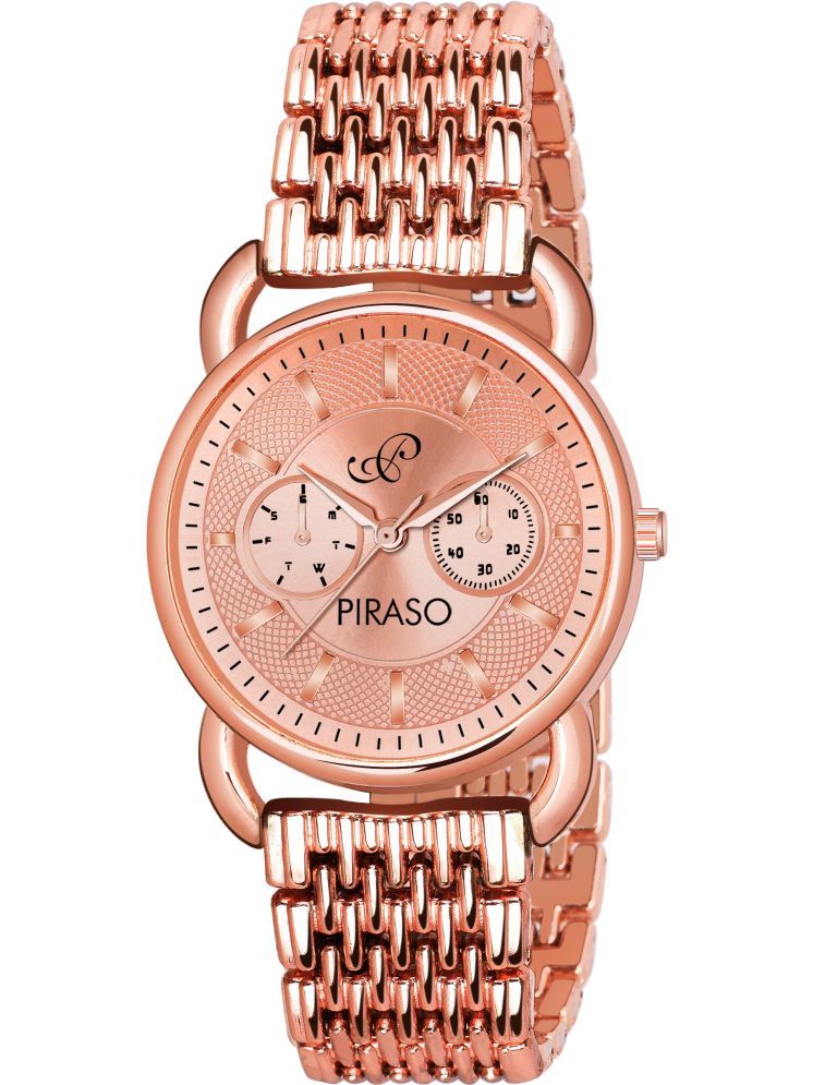     			PIRASO Rose Gold Stainless Steel Analog Men's Watch