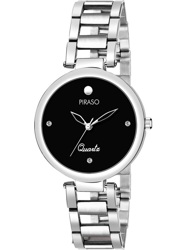     			PIRASO Silver Stainless Steel Analog Men's Watch