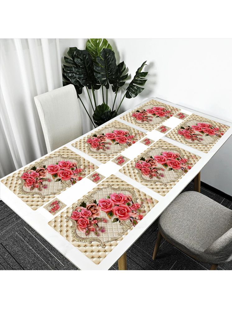     			Revexo PVC Solid Rectangle Table Mats & Coasters ( 40 cm x 30 cm ) Pack of 1 - Multi