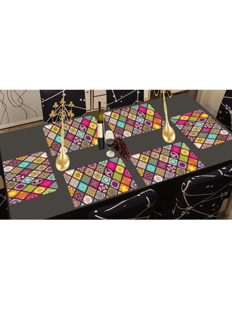     			Revexo PVC Solid Rectangle Table Mats ( 40 cm x 30 cm ) Pack of 1 - Multi