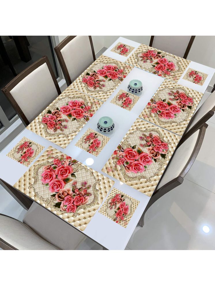     			Revexo PVC Solid Rectangle Table Mats & Coasters ( 40 cm x 30 cm ) Pack of 1 - Multi