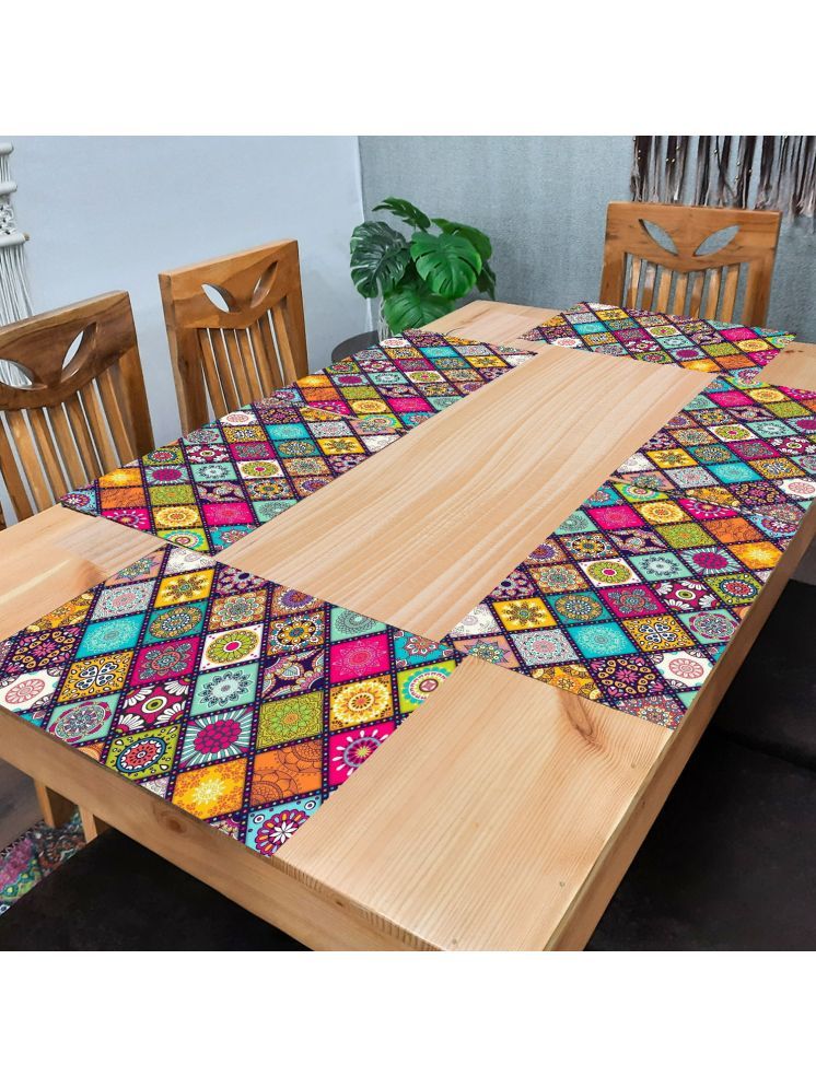     			Revexo PVC Solid Rectangle Table Mats ( 40 cm x 30 cm ) Pack of 1 - Multi