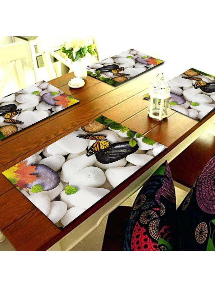     			Revexo PVC Solid Rectangle Table Mats ( 40 cm x 30 cm ) Pack of 1 - Multi